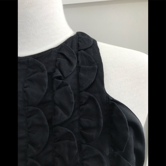 HOSS INTROPIA Designed in Spain, Ruffled Tuxedo front Dress / Tunic in Black - Picture 2 of 11